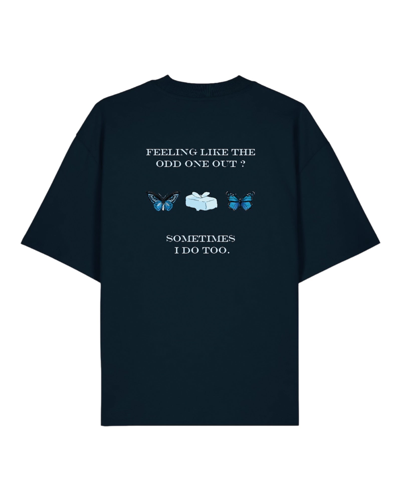 BUTTERFLY TEE NAVY