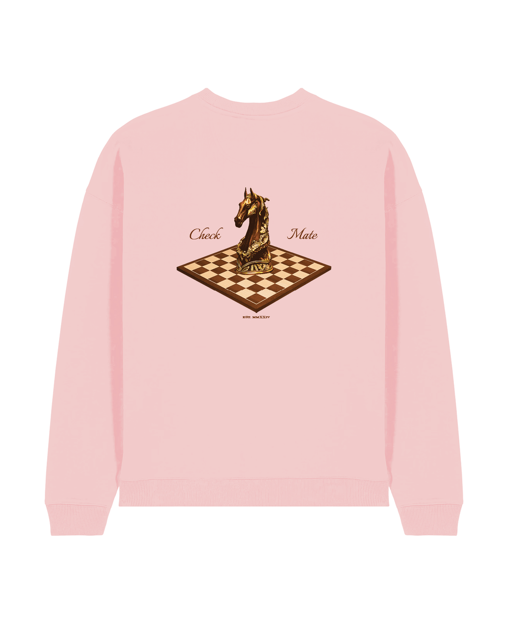 HORSE SWEATER PASTEL PINK
