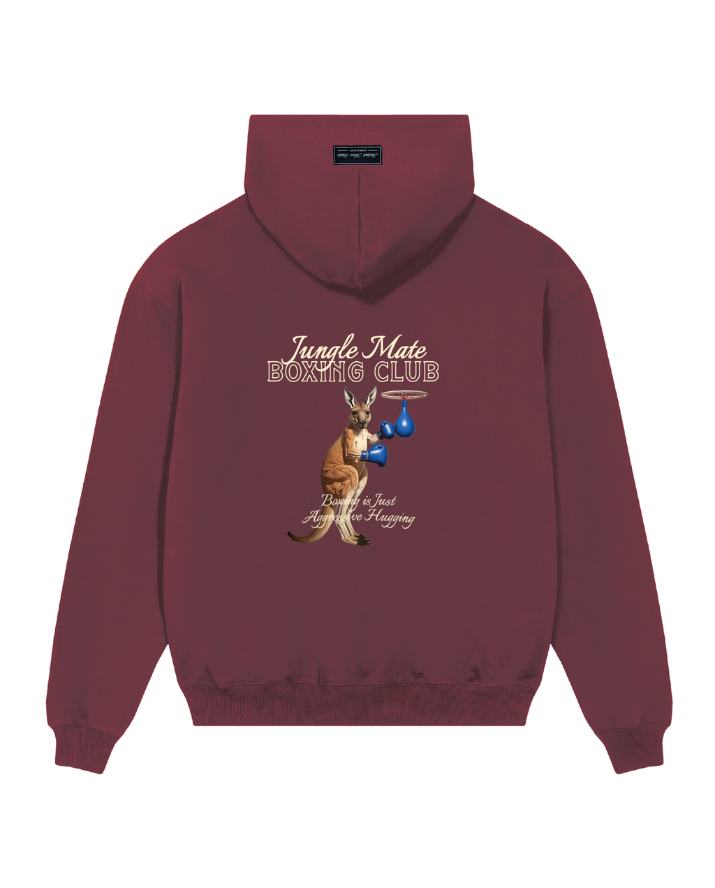 KANGAROO HOODIE WINE