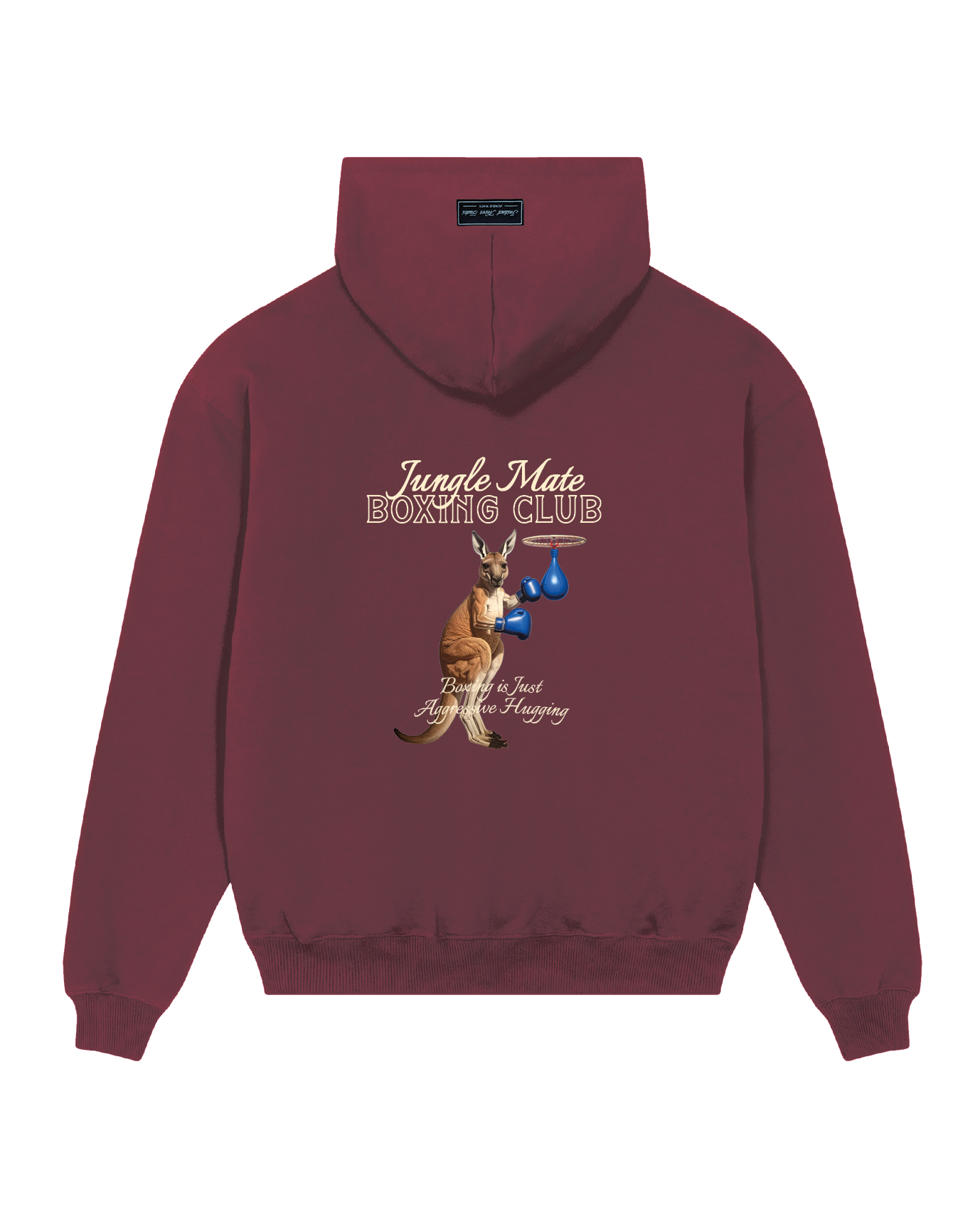 KANGAROO HOODIE WINE