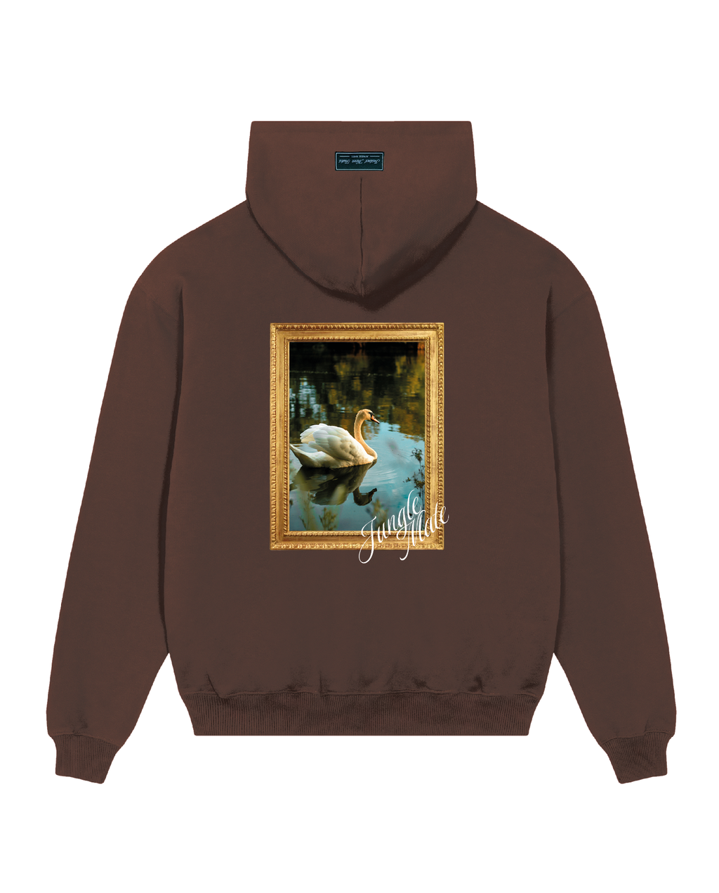 SWAN HOODIE CHOCOLATE