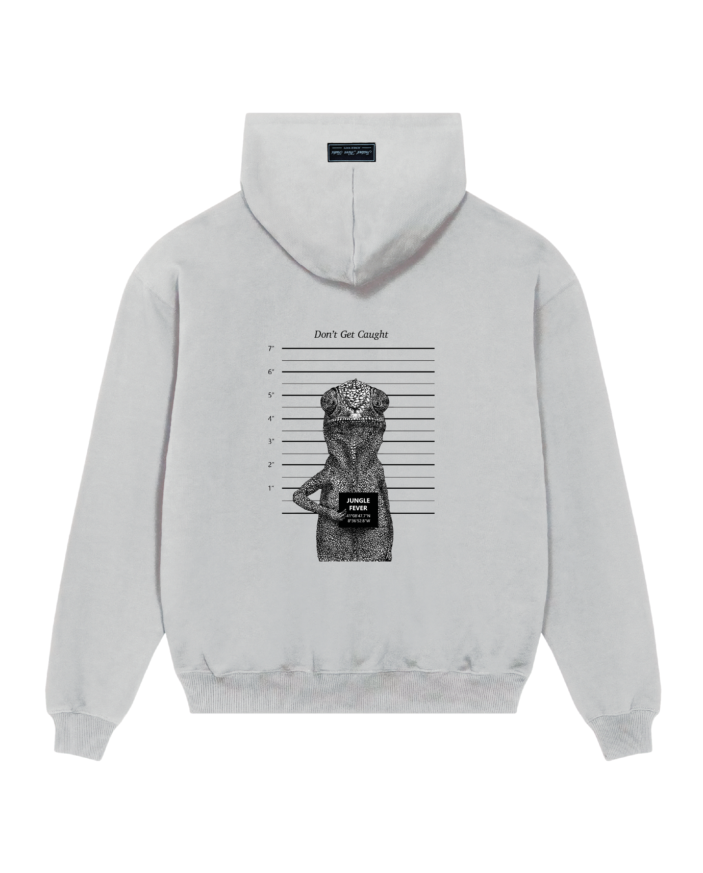 LIZARD HOODIE LIGHT GRAY