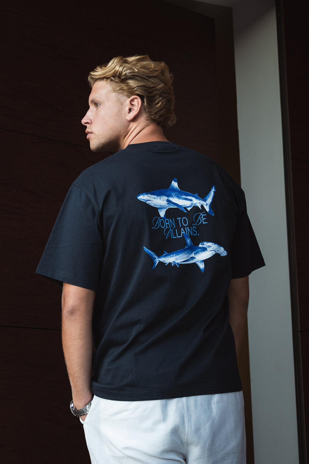 SHARK TEE NAVY