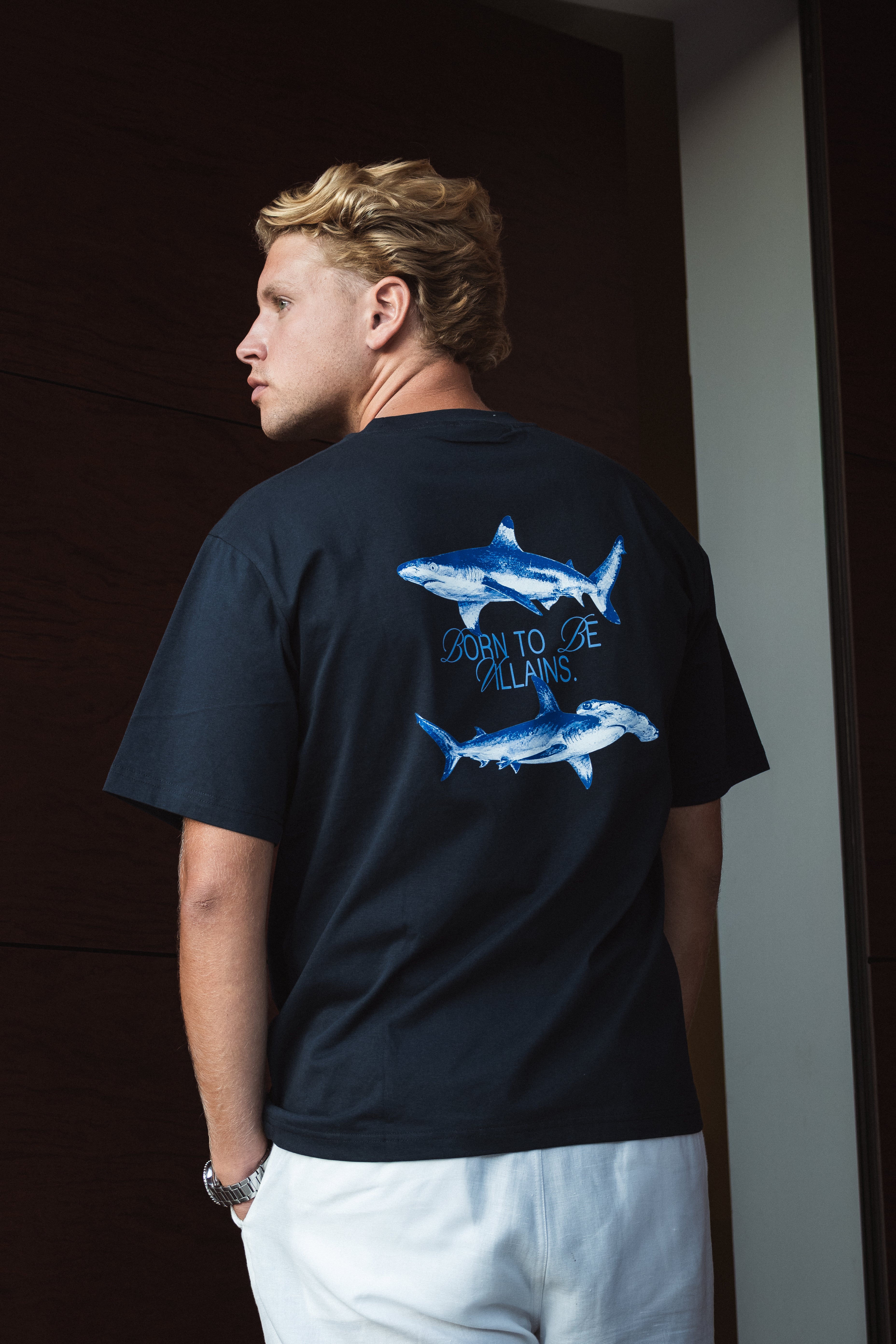 SHARK TEE NAVY