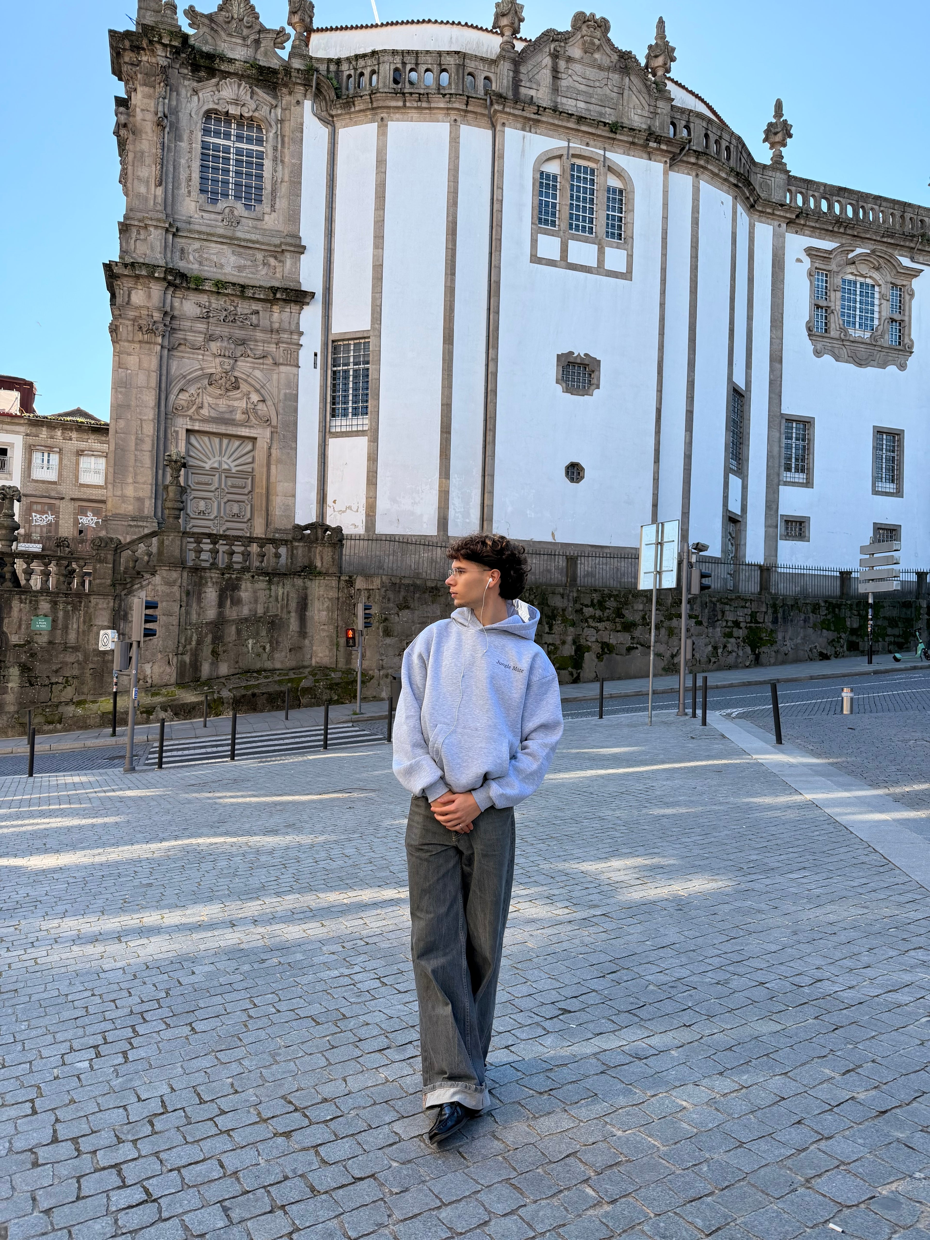 LIZARD HOODIE LIGHT GRAY