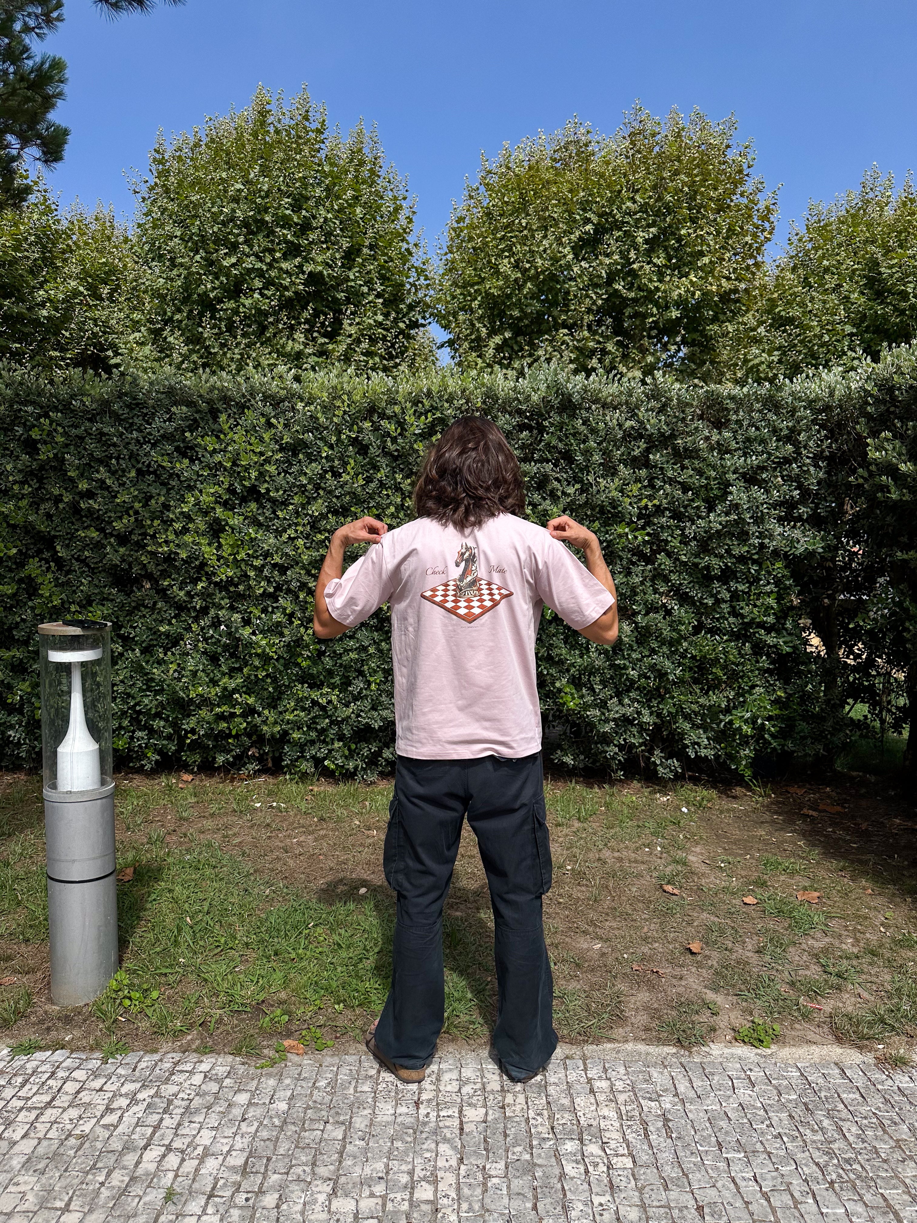 HORSE TEE PASTEL PINK