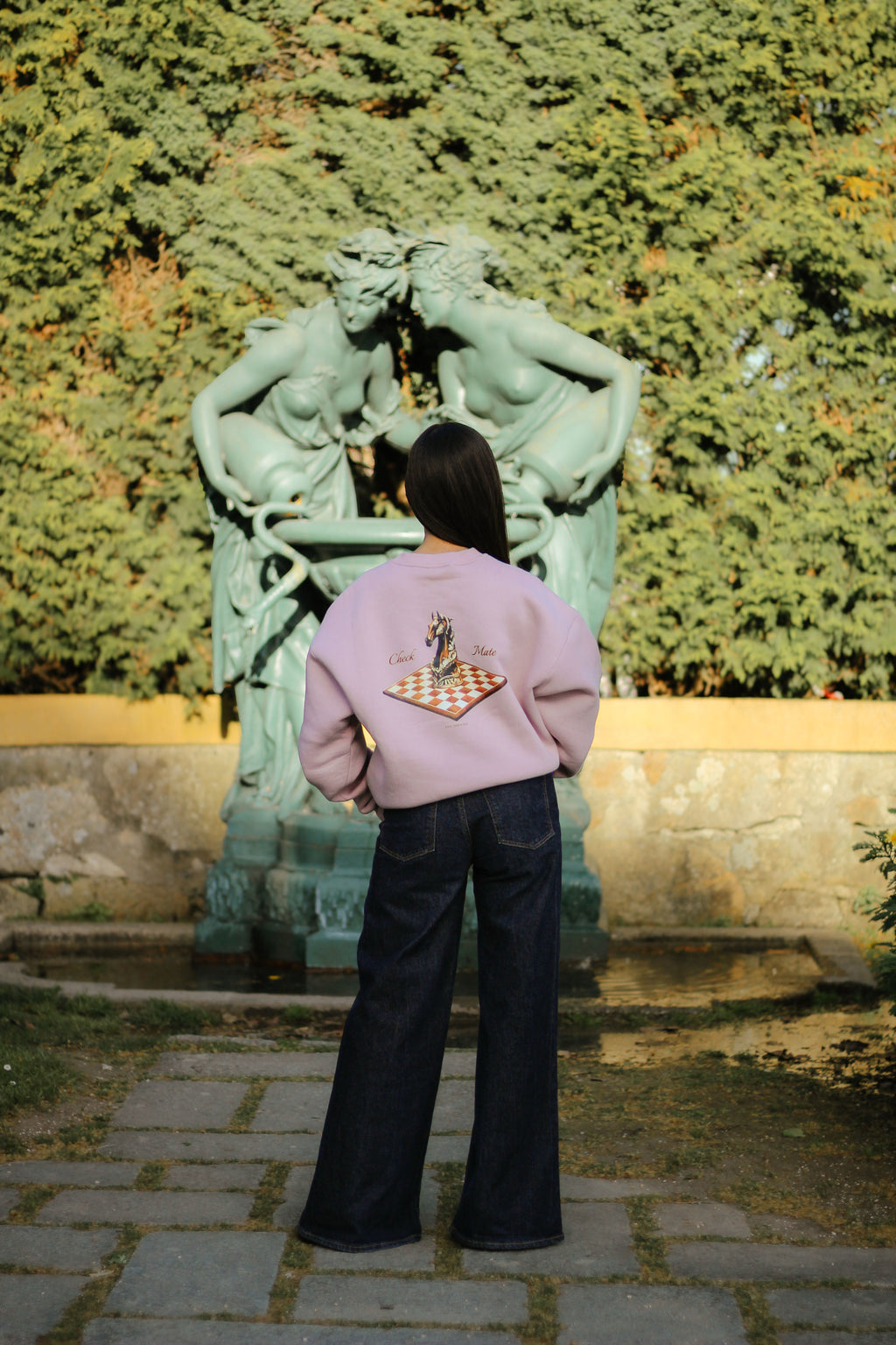 HORSE SWEATER PASTEL PINK