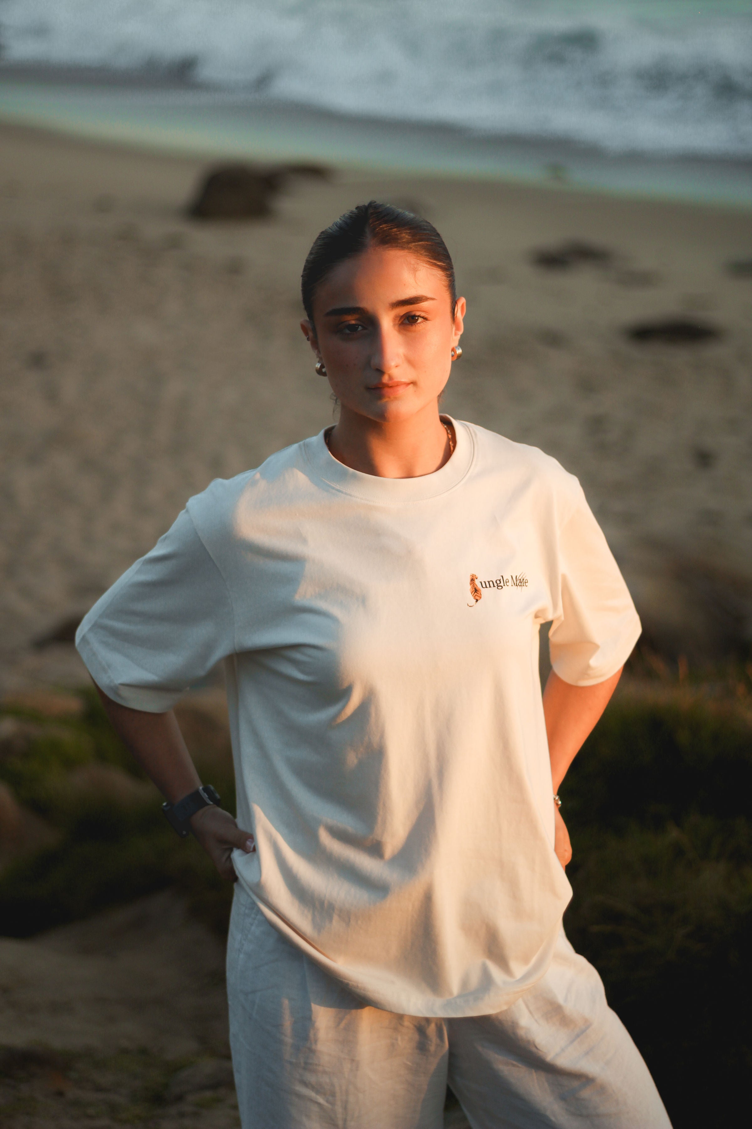 TIGER TEE BEIGE