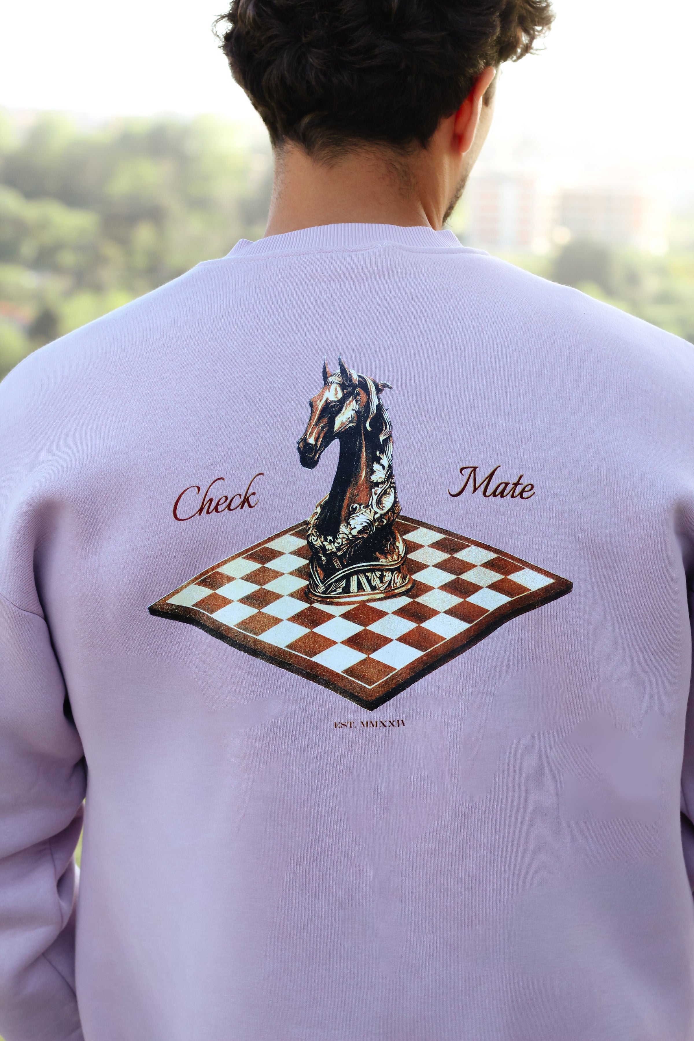 HORSE SWEATER PASTEL PINK