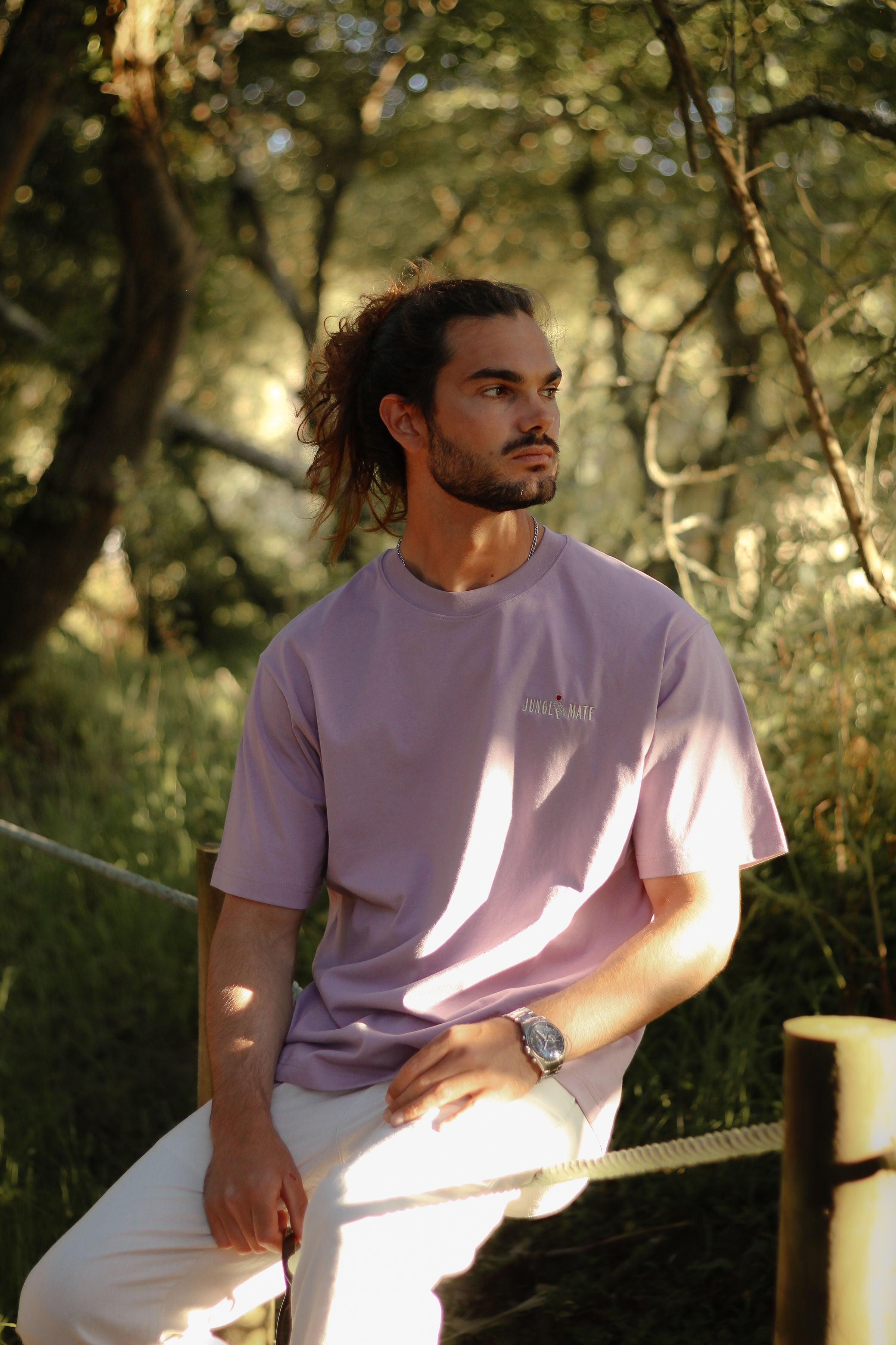 JUNGLE CHEERS TEE LAVENDER