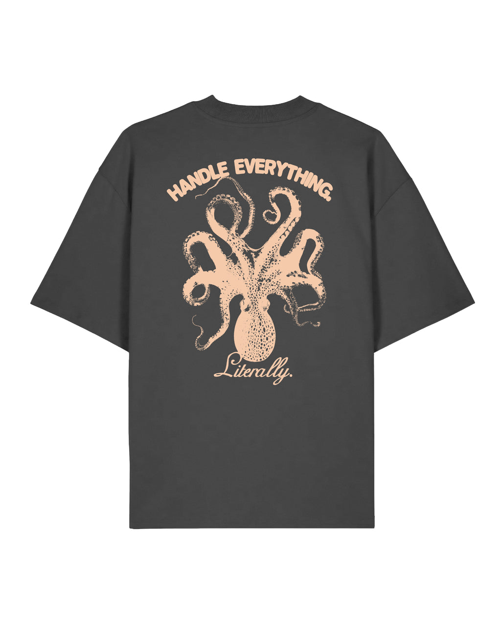 OCTOPUS TEE CHARCOAL