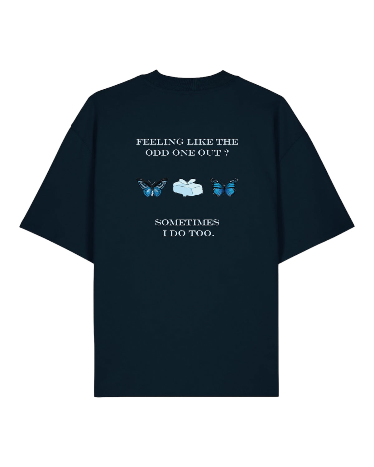 BUTTERFLY TEE NAVY