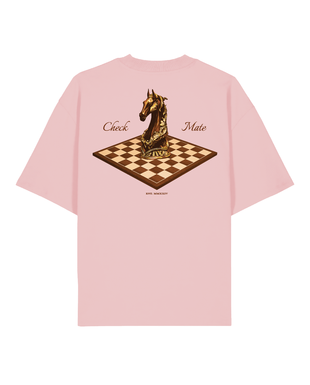 HORSE TEE PASTEL PINK