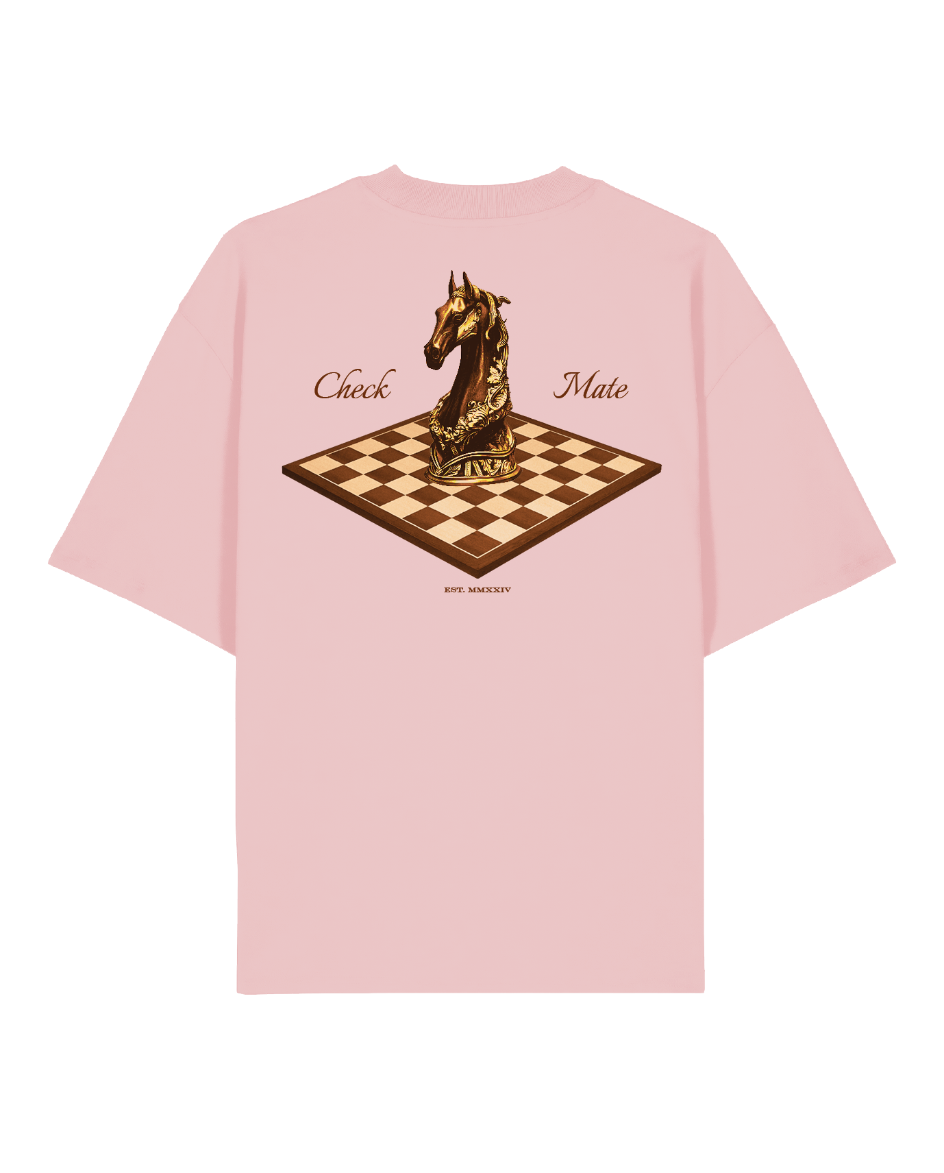 HORSE TEE PASTEL PINK
